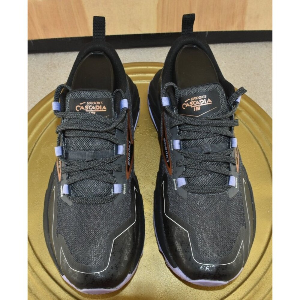 Brooks Cascadia 18 Women Shoes Size 6.5 Black/Lavender/Copper Trail Sneakers - Picture 6 of 10